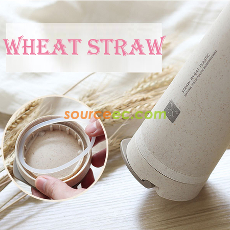 450ML Wheat Straw Double Insulated Cup