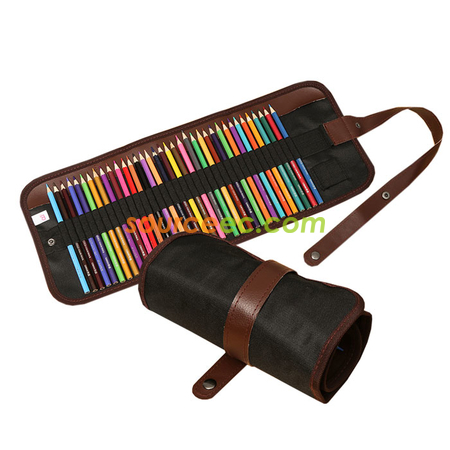 Color Pencils with Roll Case