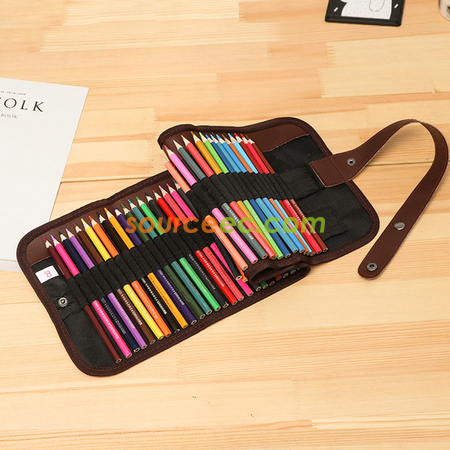 Color Pencils with Roll Case