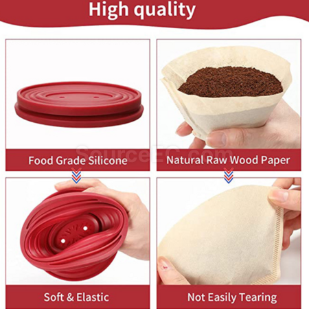 Foldable Silicone Coffee Filter Funnel