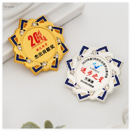 Customization Metal Badges And Medals Corporate Gifts