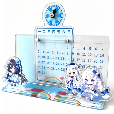 Customization Acrylic Sliding Perpetual Calendar Corporate Gifts