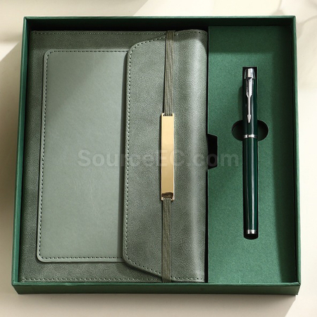 Customization A5 Strap Notebook Set Corporate Gifts