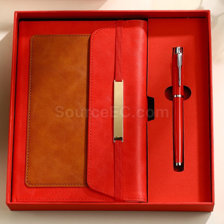 Customization A5 Strap Notebook Set Corporate Gifts