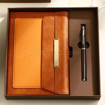 Customization A5 Strap Notebook Set Corporate Gifts
