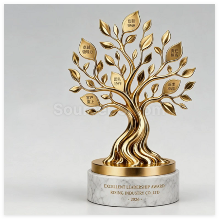 Customization Creative Tree-Shaped Souvenir Trophy Corporate Gifts