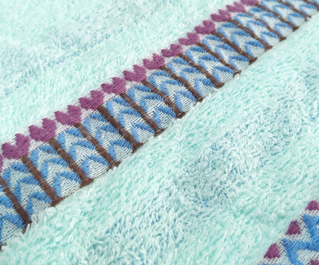 【Taiwan-made】Leaf Satin Stripe Towel