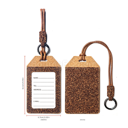 Customization Coffee Grounds Tea LeavesAnd Cork Luggage Tags Corporate Gifts