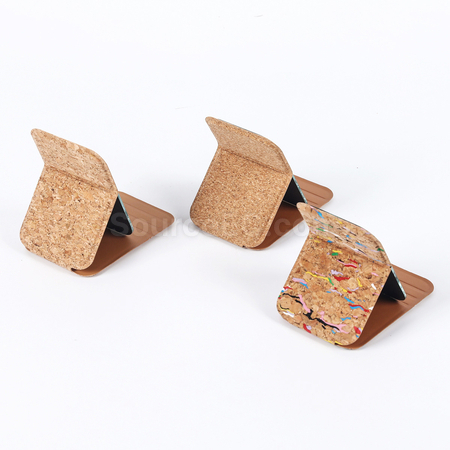 Customization Softwood PU Leather Makeup Mirror Corporate Gifts