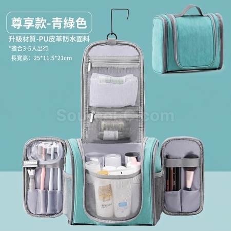 Customization Travel Hanging Toiletry Bag PU Waterproof Corporate Gifts