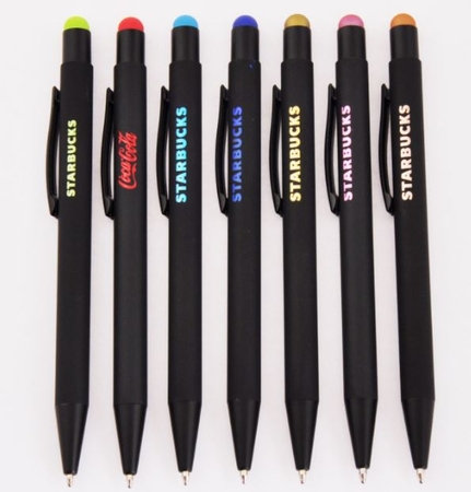 Matte black mirror stylus pen