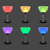 Red Wine Glasses Light Bluetooth Speaker