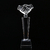 Handshake Crystal Trophy