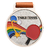 Colorful Table Tennis Medal