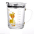 Cartoon Milk Cup With Straw Handle Scale