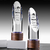 Solid Wood Crystal Column Commemorative Trophy