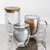 Double-layer Glass Mug with Bamboo Lid