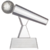 Microphone crystal trophy