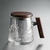 Shanhai Tea Glass Tea Cup With Wooden Handle