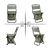 3-In-1 Leisure Camping Portable Outdoor Folding Chair