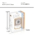 Transparent light touch air conditioner fan