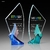 Glazed Cloud Glass Crystal Trophy