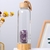 Natural Crystal Crushed Stone Health Glass With Bamboo Lid