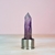 Natural Crystal Column Bamboo Lid High Boron Glass Cup
