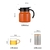 316Stainless Steel Large Capacity Teapot Glass Tea Cup Travel Set