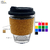 Carlo Glass Coffee Cup - Cork Band