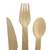 2pcs Wooden Cutlery Set