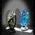 Colorful Color Changing Crystal Trophy