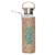 18.5OZ  Glass Bottle with Cotton linen cup sleeve with handle