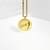 Rotating Round Plate Titanium Steel Necklace