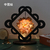 Papercut Lamp with Romantic Scenery