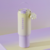 Stainless steel insulated cup with straw