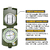 Outdoor Multifunctional Camping Noctilucent Compass