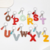 PU leather keychain with 26 English letters