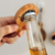 Solid wood refrigerator with bottle opener