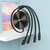 Three-In-One Retractable Data Charging Cable