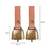 Metal Christmas Cow Bell Pendant