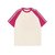 Color - Blocked Three - Stripe Raglan - Sleeve Cotton Short - Sleeve T - Shirt