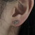 Customized text earrings and studs