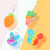 Rainbow stress - relieving keychain