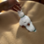 Badminton plush doll keychain