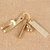 Pure Brass 6cm Small Ruler Keychai