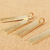 Pure Brass 6cm Small Ruler Keychai