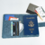 RFID Anti-theft PU Magnetic Snap Passport Cover