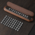 Black walnut wood temporary parking number plate