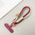 Contrast color woven mobile phone lanyard keychain